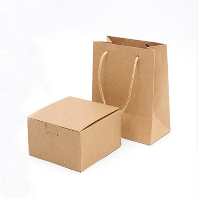 SKEPB006  Fine paper bags Kraft paper boxes Fashion shopping bags Kraft paper bags Eco bag manufacturers front view